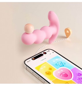 MizzZee - CherryBead Wearable Anal Plug (Support APP Mini Programs - Chargeable)